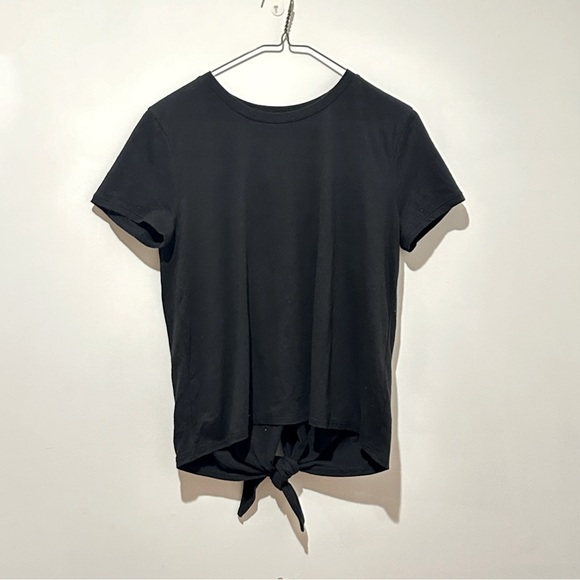 NWT Madewell Black Knot Back Tee - Picture 3 of 5